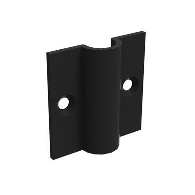 Wandbefestigung, schwarz matt, 40x9x40 mm