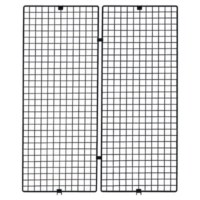 Ladenbau-Wandgitter H=150 cm, schwarz