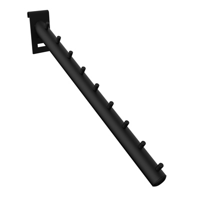 Abhngearm schrg fr Gitter, schwarz matt, 25x300x195 mm