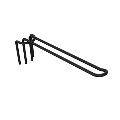 Einzelhaken fr Gitter, schwarz matt, 20 cm