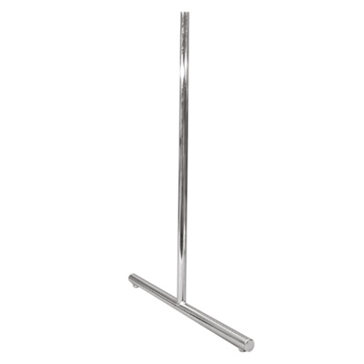 T-Stnder fr Ladenbaugitter, chrom, 835x600x32 mm