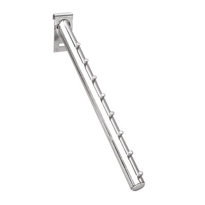 Abhngearm schrg fr Gitter, chrom, 25x300x195 mm