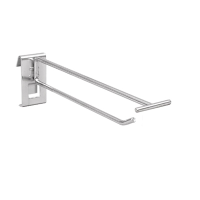 Einzelhaken fr Gitter mit Oberstab, chrom