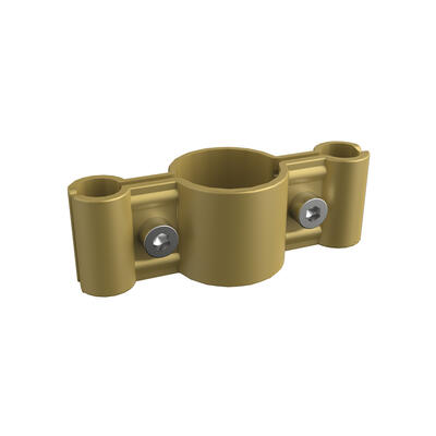 Drahtgitterverbinder 25 doppelt, gold, 98x30x25 mm