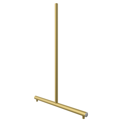T-Stnder fr Ladenbaugitter, gold, 835x600x32 mm
