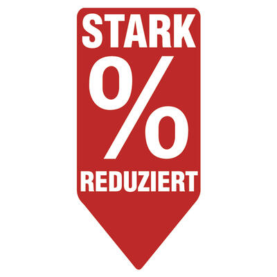 Pfeil-Display STARK % REDUZIERT