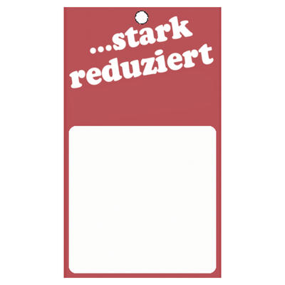 510 Anschieetiketten ...stark red., 4x5 cm auf Bogen gestan