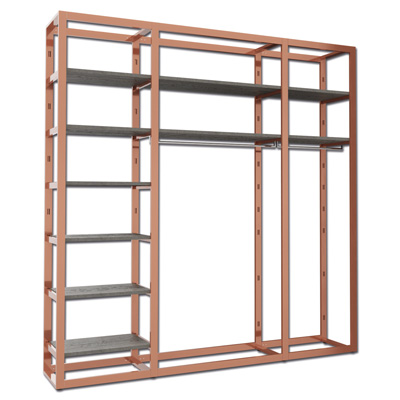 Ladenbausystem Venezia Kupfer, 10 FB 2 TS K/G Breite 222