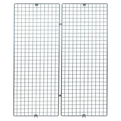 Ladenbau-Wandgitter H=150 cm, verchromt
