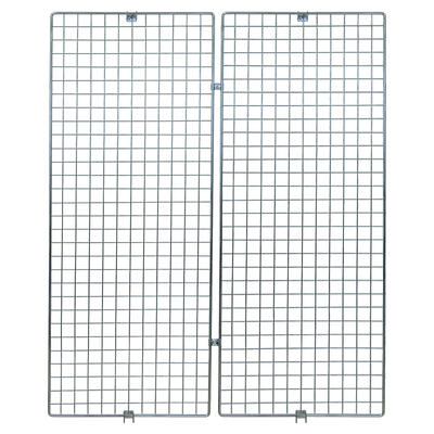 Ladenbau-Wandgitter H=150 cm, verchromt