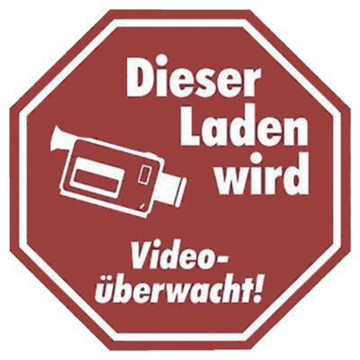 Hinweisschild Video-berwacht