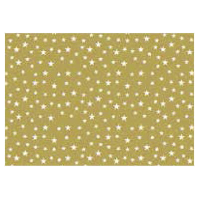 Weihnachtsgeschenkpapier Goldstar, 50cm:100m