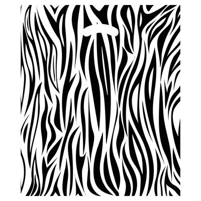 PE-Tragetasche Zebra, 38x43,5+5 cm 50