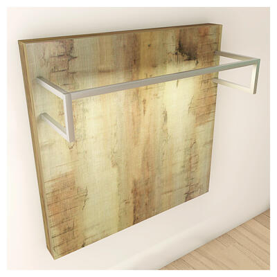 Ladeneinrichtung Linie 6 120x120 T41 cm Holz verwittert, Ede