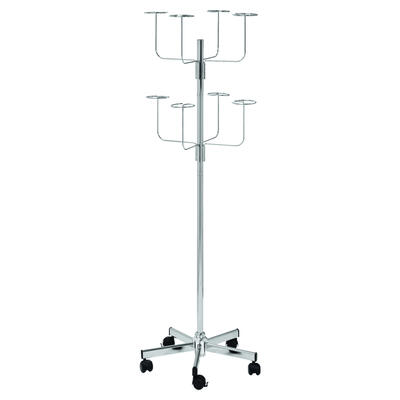 Hutstnder 2 Etagen 8 Halter, verchromt