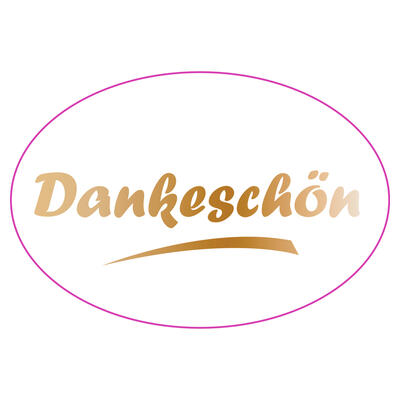 500 Schmucketiketten Dankeschn