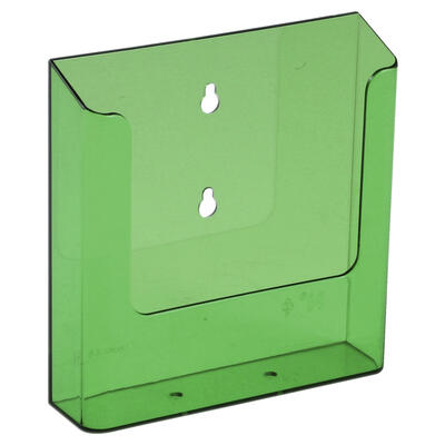 Wandprospekthalter DIN A5 gr�n transparent