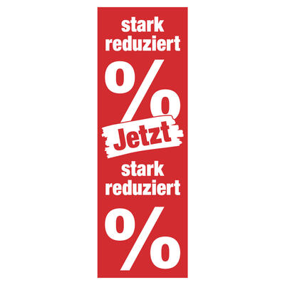 Stoffbanner 60x180 cm Wischer stark reduziert