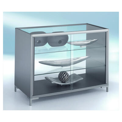Vitrine Trend, Schiebetren mit Schlo