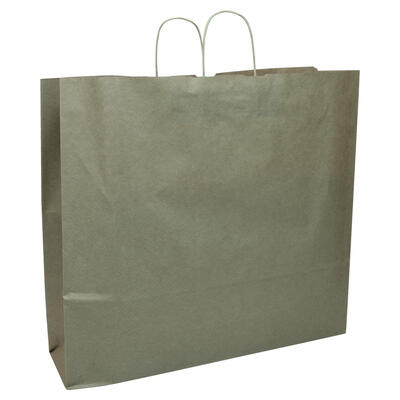 Papiertragetasche braun mit Kordel
