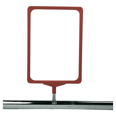 Plakatrahmen mit Ovalrohrklemme