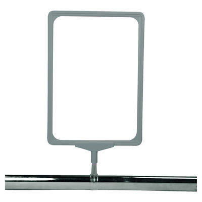 Plakatrahmen mit Ovalrohrklemme