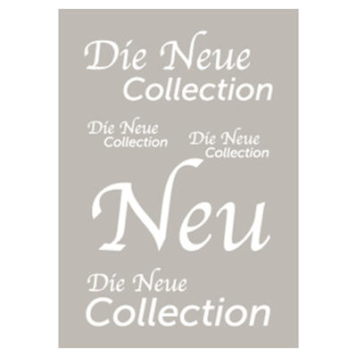 Plakat die neue Collection 60x85 cm