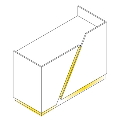 LED-Leisten fr Counter Slide Vulcano