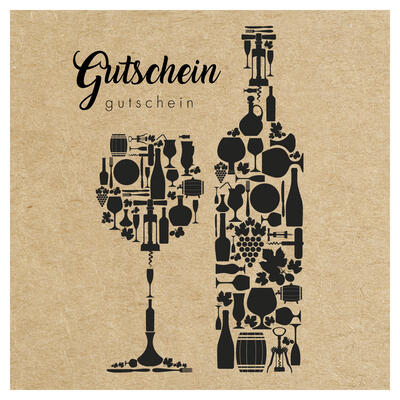 12 Gutscheinfaltkarten Any Time Wein 10377