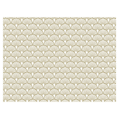 Geschenkpapier Artdeco wei-gold, 50cm:100m