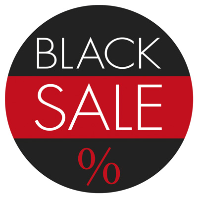 Ankleber Black Sale %,  32 cm