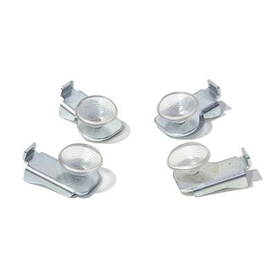 Glasbodentr�ger-Set (4 St�ck) f�r Serie Steel