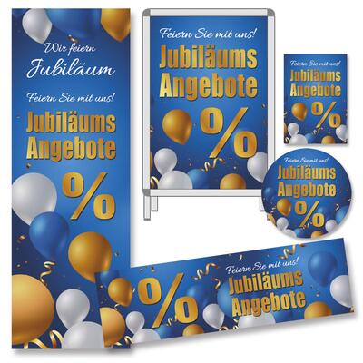 Plakat-Sortiment Jubil�umsangebote, 5-teilig