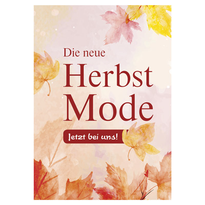 Plakat Die neue Herbst-Mode 1, DIN A1