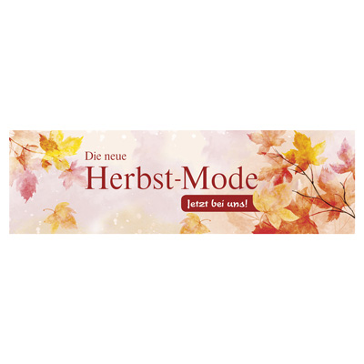 Papierplakat Die neue Herbst-Mode 1,100x30cm