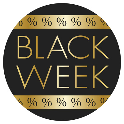 Ankleber Black Week,  32 cm