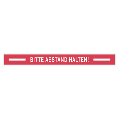 Bodenankleber Bitte Abstand halten! 99x10 cm