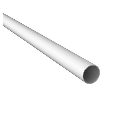 Rundrohr, wei matt, 25x3000 mm