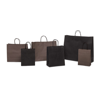 Papiertasche Milano Caf mit Textilkordel