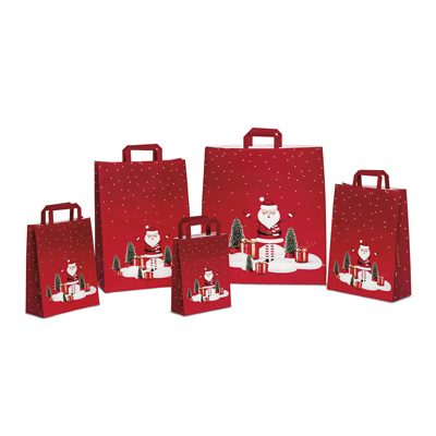 Papiertragetasche Santa Klaus