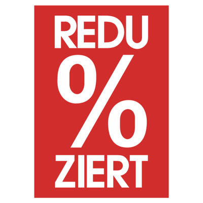 Plakatkarton REDU % ZIERT, DIN A4