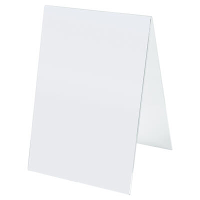 Acrylglas-Dachaufsteller in DIN-Hochformaten