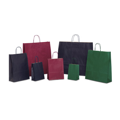 Papiertragetaschen mit Kordel, Uni-Classic VE 150-250 Stck