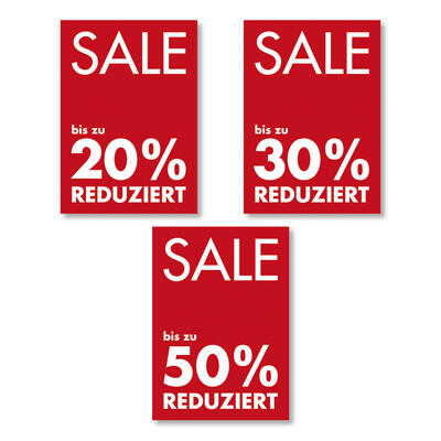 Werbeplakate SALE bis zu ...%