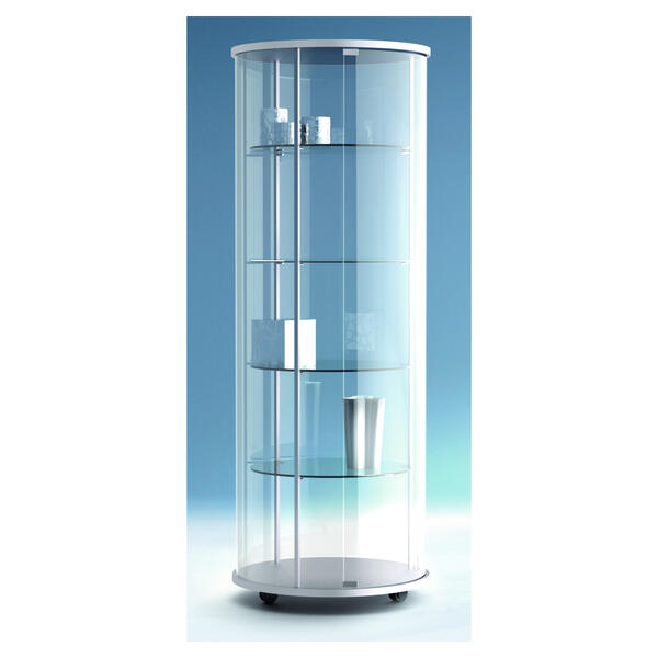 Rundglasvitrine, ESG Glas