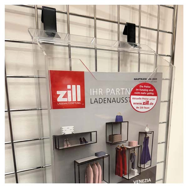 Prospekthalter /DIN A4 Acryl/ohne Haube