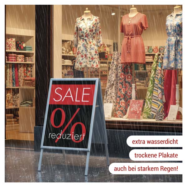 Kundenstopper Outdoor Wasserfest, DIN A1