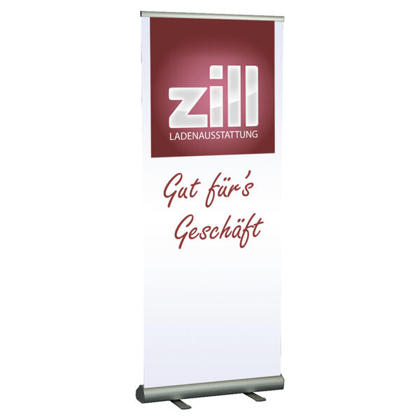 Rollup Display Easy, ohne Druck, einseitig 85x200 cm