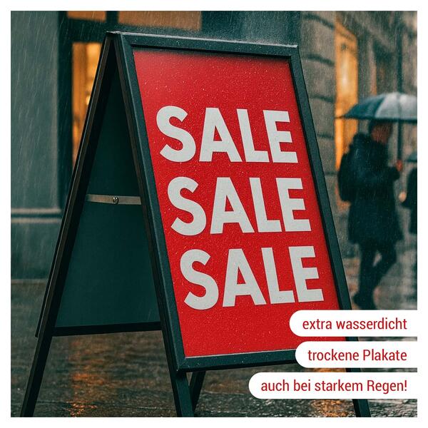 Kundenstopper Outdoor Wasserfest DIN A1