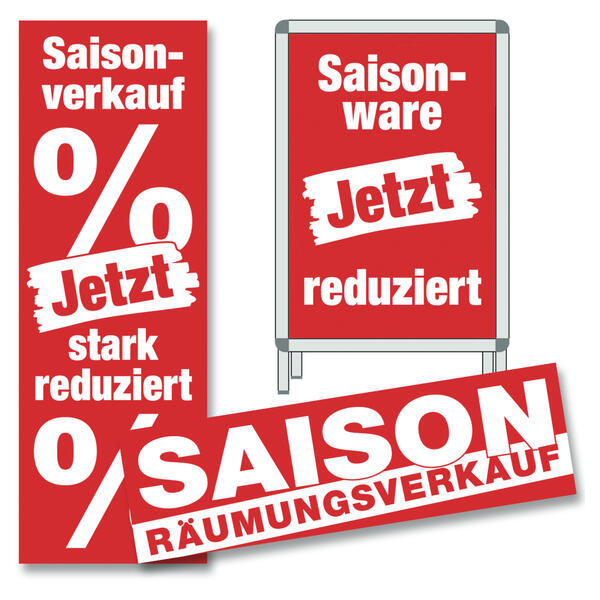 Deko-Sortiment Saison-Rumungsverkauf